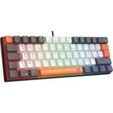 Daisy Home Striker Rgb Mekanik Gaming Oyuncu Klavyesi Red Switch Q Tr Mix Renk