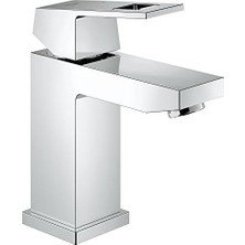 Daisy Home 2313300A Eurocube S Boy Tek Kulplu Tek Delikli Banyo Bataryası Az Tahliye - 1,2 Gpm, Starlight Krom
