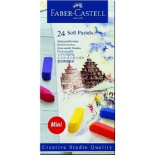 Faber-Castell Creative Studio Toz (Soft) Pastel Boya 24 Renk Yarım Boy