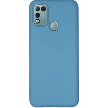 Durukar®  Infinix Hot 10 Play Kılıf Nano Içi Kadife Silikon - Mavi