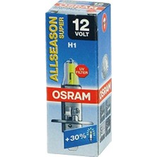 Daisy Home Ampul 12V H1 55W Kolormatik-All Season Super Serisi%30 Fazla Işık 64150ALS