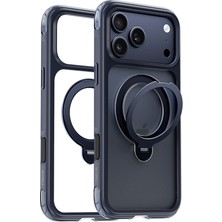 iPhone 17 Pro Kılıf Wiwu AS-203 Aeroshield Ultra Serisi M-Safe Uyumlu Airbagli Standlı Kapak Laciver