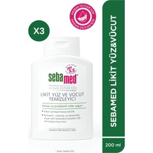 Sebamed Likid Yüz & Vücut 200 ml x 3