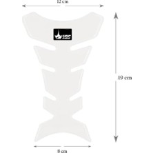 Daisy Home Tank Pad | Aprilia, Ktm, Kawasaki, ile Uyumlu | Kaydırmaz ve Dayanıklı Karbon | Motosiklet Tank Pad | GT08 (Şeffaf-Transparan)