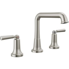 Daisy Home Saylor Yaygın Banyo Bataryası 3 Delikli, Banyo Lavabosu Için Fırçalanmış Nikel Banyo Bataryası, Banyo Lavabo Bataryası, Mühür Teknolojisi, Metal Tahliye Montajı, Paslanmaz