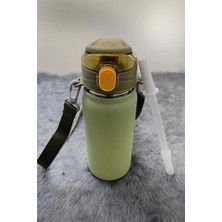 Daisy Home 304 L Çelik Yeşil 550 ml Askılı ve Pipetli Matara Suluk CIN411YS