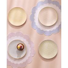 Madame Coco Petit Carreau 4'lü Pasta Tabağı Seti - Renkli - 19 cm
