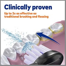 Daisy Home Waterpik Sonic-Fusion Diş Fırçası Sffb-2eb Için Kapaklı Tam Boy Yedek Fırça Başlıkları 2 Adet Siyah