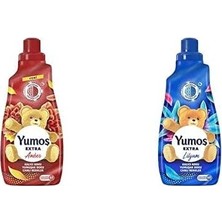 Daisy Home Yumoş Konsantre Çamaşır Yumuşatıcısı 1440 ml ve Yumoş Çamaşır Yumuşatıcısı Lilyum 1440 ml