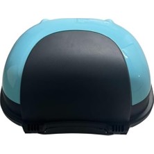 Daisy Home Wheelıe XT11-LB 28 Litre Motosiklet Arka Çanta Açık Mavi Parlak Su Geçirmez Abs Çift Kilitleme Üniversal