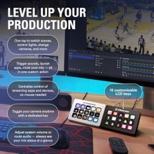Daisy Home Stream Mk.2 – Stüdyo Denetleyici, 15 Makro Tuşu, Obs, Twitch, Youtube ve Diğerleri Gibi Uygulamalarda ve Yazılımlarda Eylem Tetikleme, Mac ve Pc Için
