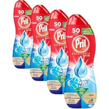 Daisy Home Pril Excellence Duo Jel Bulaşık Makinesi Deterjanı 900ML 50 Yıkama Hijyen (4 Paketi)