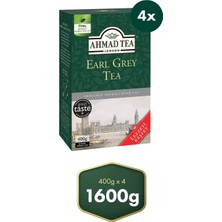 Ahmad Tea Early Grey Dökme Siyah Çay 4’lü Avantaj Paket 1.6 kg (4 x 400 Gr)
