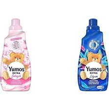 Daisy Home Yumoş Konsantre Çamaşır Yumuşatıcısı Şakayık 1440 ml ve Yumoş Çamaşır Yumuşatıcısı Lilyum 1440 ml