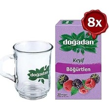 Daisy Home Doğadan Böğürtlenli Karışık Meyve Çayı 20' Li ve Doğadan Cam Bardak Hediyeli