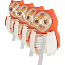 Daisy Home Flıpper Kum Saatli Diş Fırçası Hijyenik Saklama Kabı - Turuncu 1paket(1x1 Adet) (4 Paketi)