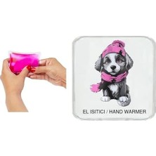 Daisy Home Kırmızı Bereli Köpek Cep Sobası,el Isıtıcı,sıcak Su Torbası Pvc 10X9,5CM