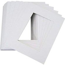 Daisy Home 25 Adet 8 x 10 Beyaz Resim Mat Mat Beyaz Core Schraegschnitt Için 5 x 7 Foto + Arka Taraf + Toz Torbası