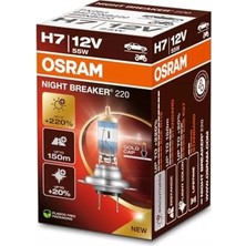 Daisy Home Ampul H7 55W 12V PX26D 10X10X1 1A Night Breaker - Osr 64210NB220