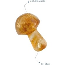 Daisy Home Seay Sitrin Bereket Taşı Göz Altı Morlukları ve Kaş Için Doğal Taş Masaj Taşı Masaj Aleti Citrine