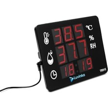 Daisy Home TR915 LED Ekranlı Saatli Duvar Tipi Dijital Iç Mekan Termohigrometre