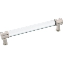 Daisy Home Donanım P3702-CASN Midway Pull 160 mm C/c Crysacrylic Saten Nikel Kaplama