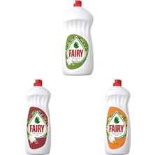 Daisy Home Temiz & Ferah Sıvı Bulaşık Deterjanı 650 ml Elma Kokulu+Fairy Temiz & Ferah Sıvı Bulaşık Deterjanı 650 ml Nar Kokulu+Fairy Temiz & Ferah Sıvı Bulaşık Deterjanı 650 ml Portakal Kokulu