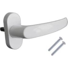 Daisy Home Pvc Pencere Kolu – Plastik Cam Kolu, Evrensel Uyumlu, Vidalı Montaj, Dayanıklı Beyaz Pencere Açma Kolu