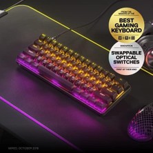 Daisy Home Apex 9 Mini – Mekanik Oyun Klavyesi – Optik Anahtarlar – 2 Noktalı Çalışma – Kompakt Esports Mini%60 Form Faktörü – Hotswap Özellikli Anahtarlar – Amerikan (Qwerty) Düzeni