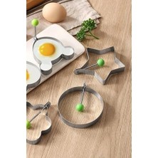 Daisy Home Metalik Daire Şeklinde Omlet Yumurta ve Kalıbı