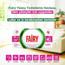 Daisy Home Çok Amaçlı Yüzey Temizlik Havlusu 100 Yaprak | Lilyum Çiçeği | Beyaz Sirke & Karbonat | 48 Saat Temizlik Etkili | Iz Bırakmayan Formül