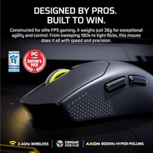 Daisy Home Corsaır V2 Pro Ultralıght (36G) 8k Polling Rate Kablosuz Gaming Mouse - Siyah (CH-931G000-WW)