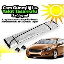 Daisy Home Oto Ön Cam Araba Güneşliği Katlanabilir Dışı Alüminyum Arası Balonlu Katlanabilir Güneşlik (130 * 60 Cm)