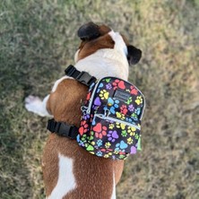 Daisy Home Street Smart Köpek Sırt Çantası – Su Geçirmez, Göğüs Tasması Fonksiyonlu, Ayarlanabilir Renkli Pati Çantalı Göğüs Tasması Large