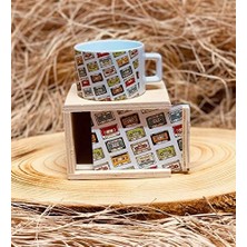 Daisy Home 90LAR Retro Ahşap Kutulu Kupa