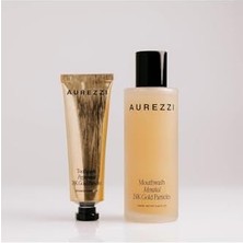 Daisy Home Aurezzı Travel Duo Ağız Bakım Suyu 80ML Menthol Diş Macunu 25ML Travel Ikili Set