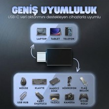 Daisy Home Type-C 3.1 To USB 3.0 Çevirici - Şarj ve Data Için Dönüştürücü Otg Adaptör - 5gbps’e Kadar Hız - USB Bellek, Klavye, Fare ve Yazıcı Uyumlu