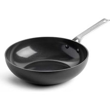 Daisy Home Alu Magn Wok Tava 28 cm Mat Siyah