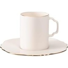 Daisy Home Tide Altın Yaldız 4 Kişilik Kahve Takımı 80CC