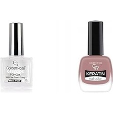 Daisy Home Gel Look Top Coat & Oje Seti