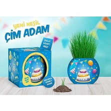 Daisy Home Doğum Günü Temalı Çim Adam 6'lı Set – Çocuklar Için Eğitici ve Eğlenceli Bitki Yetiştirme Kiti