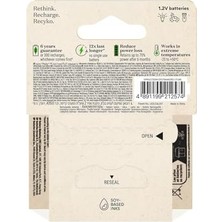 Daisy Home Recyko 2600 Aa Kalem Ni-Mh Şarjlı Pil, 1.2 Volt, 4'lü Kart