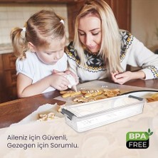 Daisy Home Grand 3'lü Geniş ve Sığ Saklama Seti – Kilitli Kapaklı, Sızdırmaz Premium Buzdolabı Düzenleyici