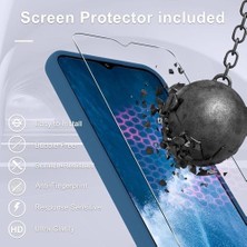 Daisy Home Galaxy A54 Silikon Kılıf | Tam Koruma, Darbeye Dayanıklı | Ekran Koruyucu Dahil | Yumuşak, Çizilmeyi Önleyen Mikrofiber Iç Kaplama (Lacivert, Galaxy A54)