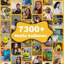 Daisy Home The Gookie Örgü Seti, Turuncu Tilki Amigurumi, Başlangıç Seviyesi Tığ Işi Kiti, Öğretici Video ve Malzemeler Dahil