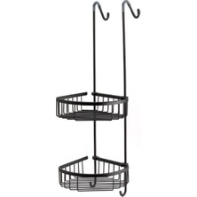 Daisy Home Banyo Duş Raf Sistemi Siyah Renk 702X200X294 mm