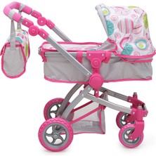 Nano Oyuncak Bebek Arabası Pink Rose 3-6 Yaş Arası Çocuklar İçin Eğlenceli Oyun Seti