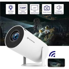 Daisy Home Npo Fullhd ANDROID11 Bt5.0 Wifi5 120ANSI Lümen Ios/ Taşınabilir Akıllı LED Projeksiyon HY300 Plus
