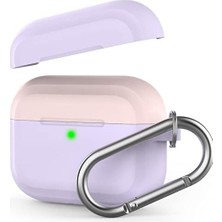 Daisy Home Airpods Pro 1. ve 2. Nesil Uyumlu Silikon Kılıf | Kablosuz Şarj Destekli, Karabinalı Ince Koruyucu Siyah