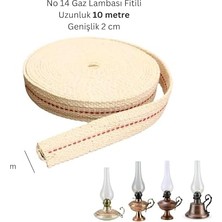 Daisy Home Gaz Lambası Fitili 10 Metre Büyük Boy Kandil Fitili Genişlik 2 cm